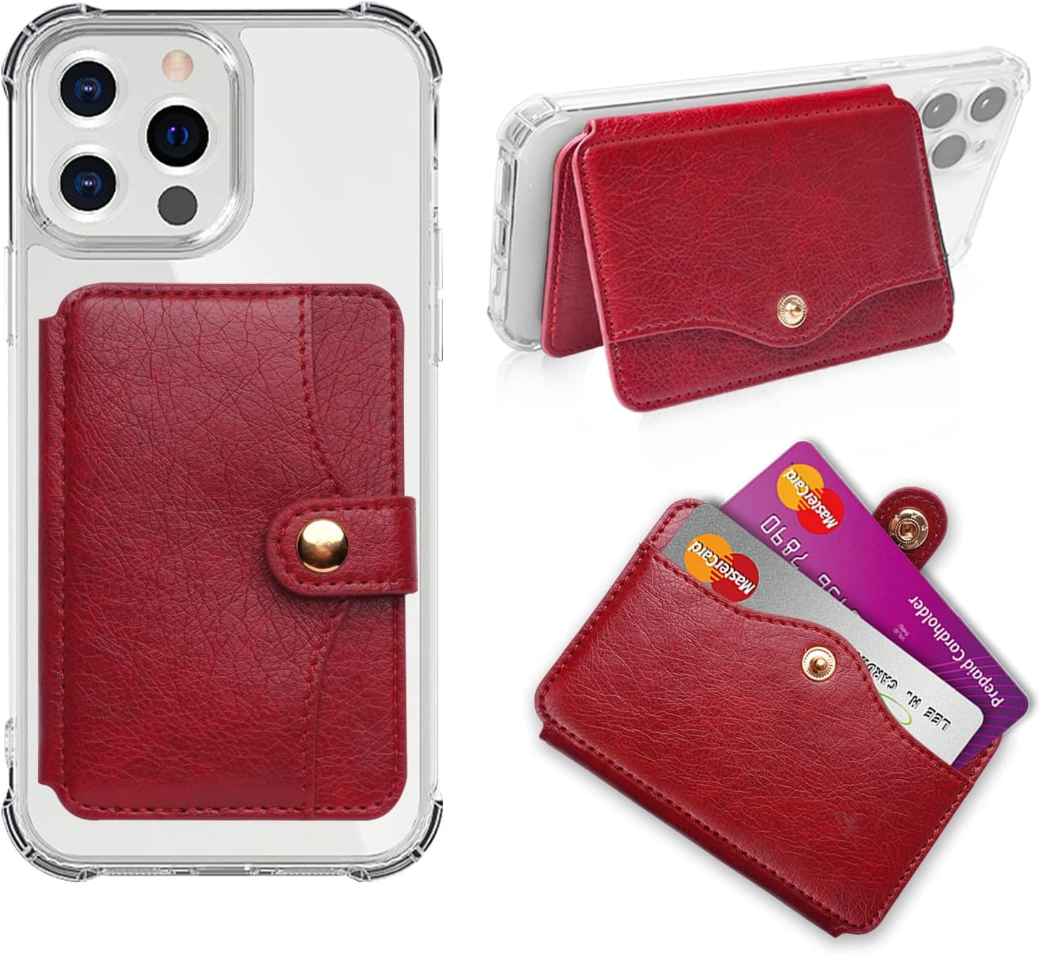 Red Magnetic Card Wallet
