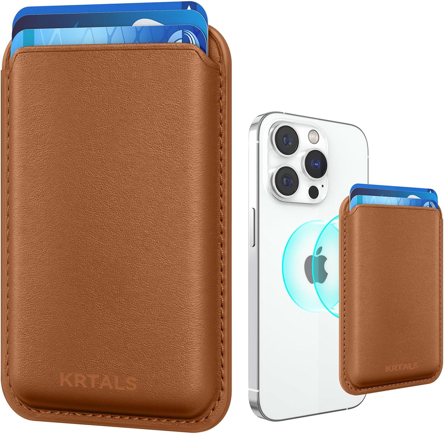 Krtals Brown Magnetic Card Holder