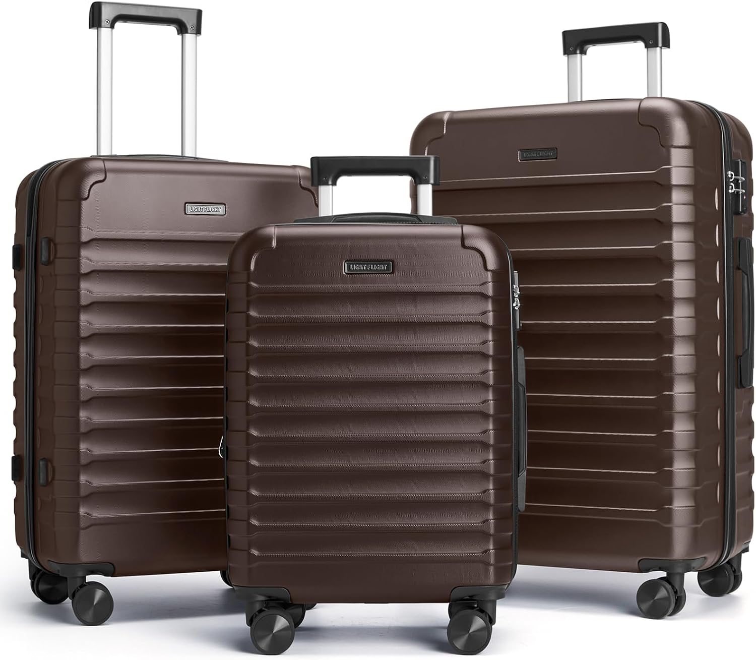 LIGHTFLIGHT brown hardside luggage
