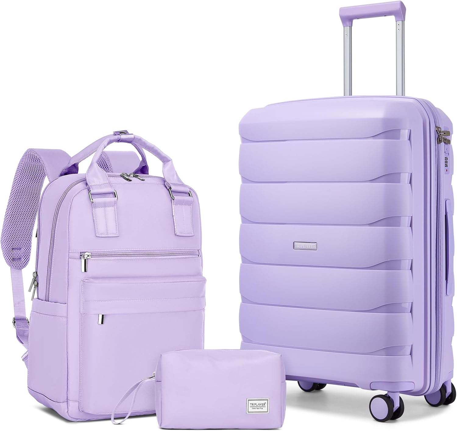Triplayer Lavender Luggage Set